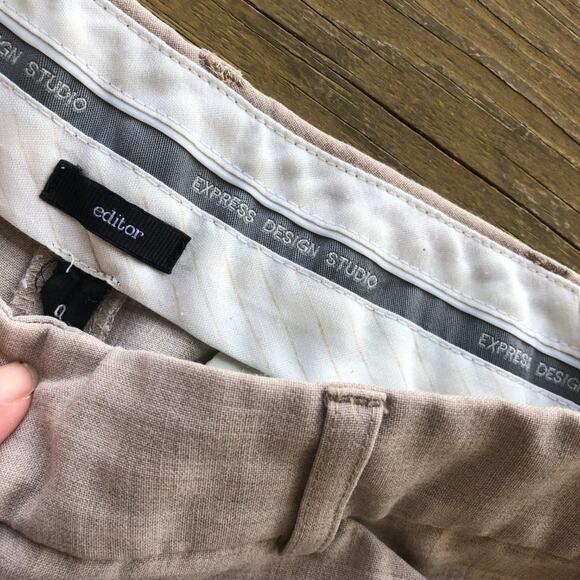 Express Editor Khaki Dress Slacks - Picture 2 of 2